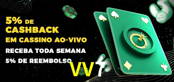 Promoções do cassino ao Vivo VV7